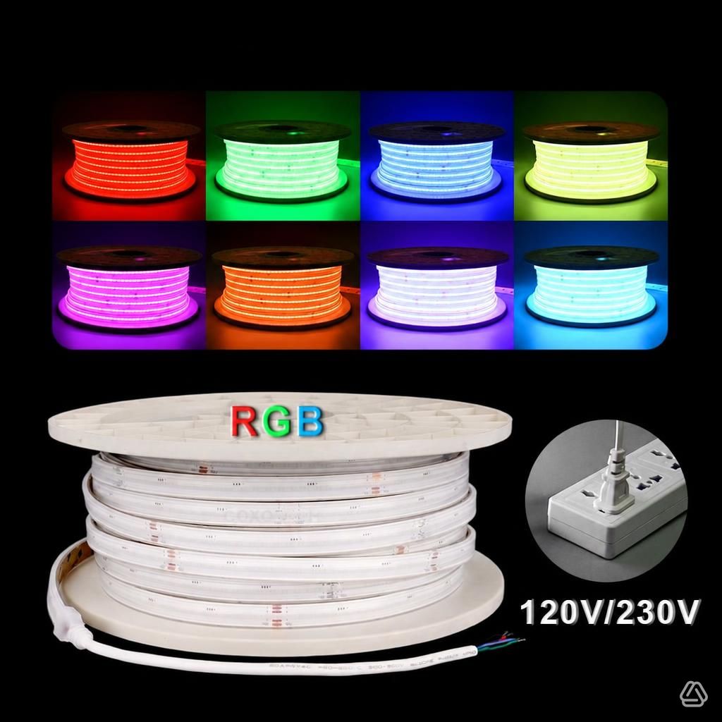 STRIPLED COB HAUTE TENSION RGB SERIE J2000H RLX 50M