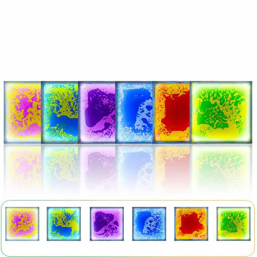 Dalles de Sol Liquides LED Interactives (Set de 6)