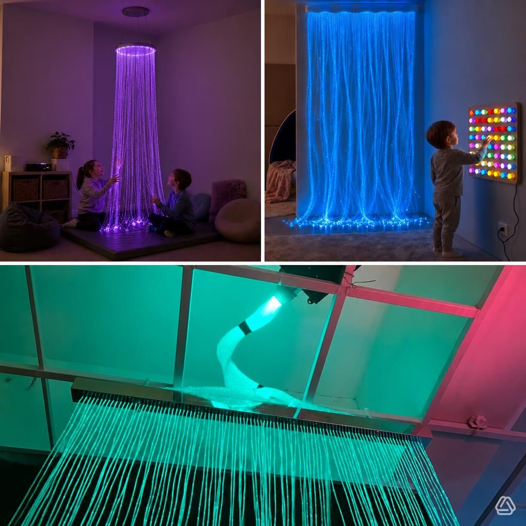 Rideau Lumineux Fibres Optiques Snoezelen (2.5m)