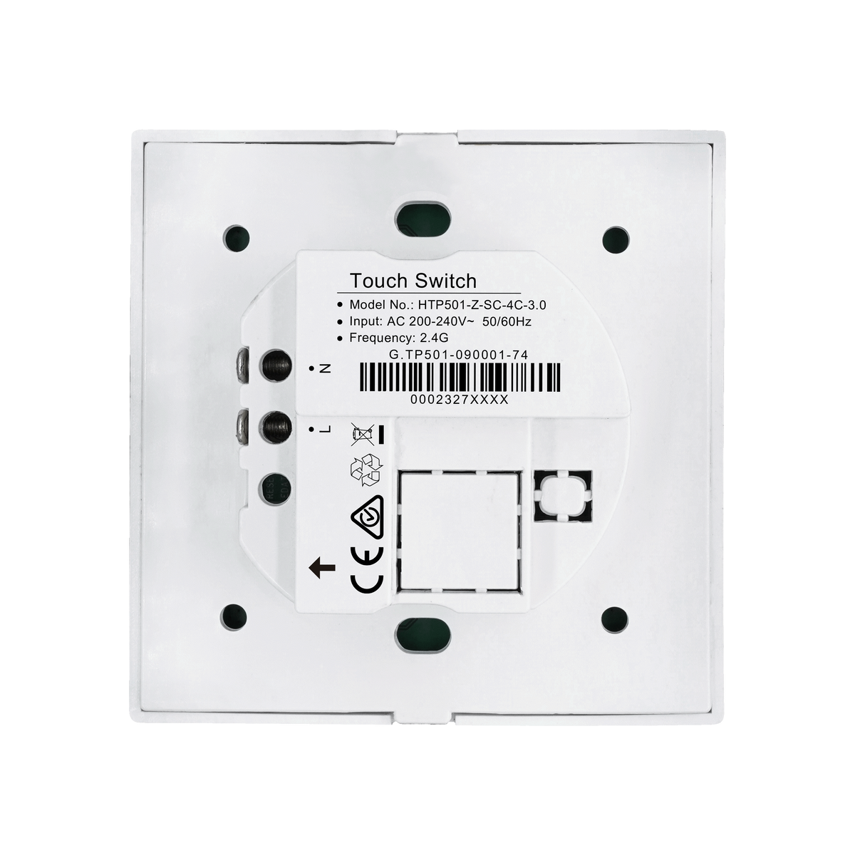 ECRAN TACTILE INTELLIGENT ZIGBEE SERIE HTP-501