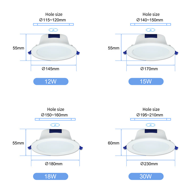 DOWNLIGHT LED INTELLIGENT SERIE HMWD16