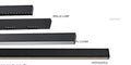Luminaire linéaire LED 1,2 m, 40 W CCT, diffuseur au choix