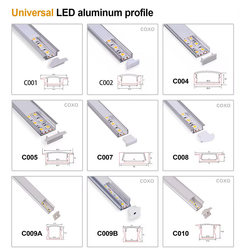 PROFILE ALUMINIUM UNIVERSELLE SERIE PAL-U